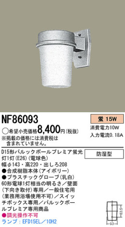 Panasonic Х롼饤 NF86093 ᥤ̿