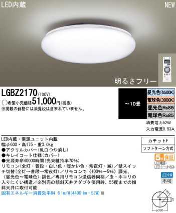 Panasonic LED  LGBZ2170 ᥤ̿
