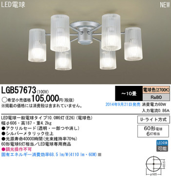 Panasonic LED ǥꥢ LGB57673 ᥤ̿