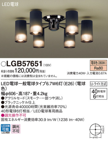 Panasonic LED ǥꥢ LGB57651 ᥤ̿