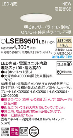 Panasonic 饤 LSEB9501LB1 ᥤ̿
