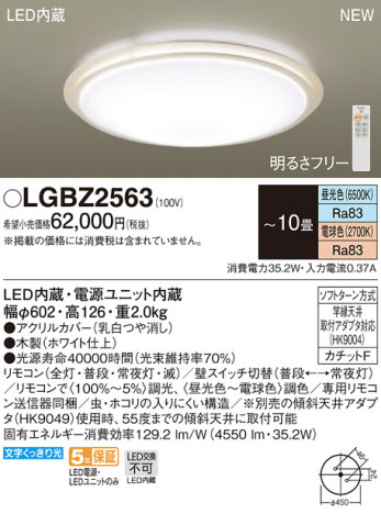Panasonic LED 󥰥饤 LGBZ2563 ᥤ̿
