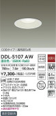DAIKO 大光電機 ダウンライト(軒下兼用) DDL-5107AW