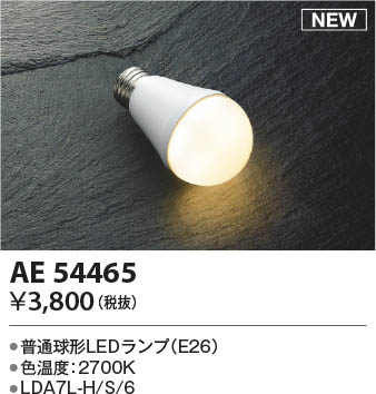 本体画像 Koizumi コイズミ照明 LEDランプAE54465