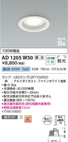 β Koizumi ߾ ⵤ̩SB饤AD1205W50