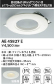 Koizumi コイズミ照明 リニューアルプレートAE45827E