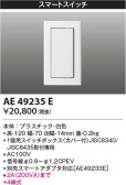 Koizumi コイズミ照明 スマートスイッチAE49235E
