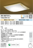 Koizumi コイズミ照明 和風シーリングAH48755L