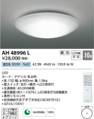 Koizumi コイズミ照明 シーリングAH48996L