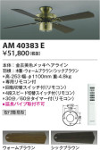 Koizumi コイズミ照明 インテリアファンAM40383E
