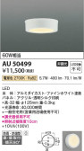 Koizumi コイズミ照明 防雨防湿型シーリングAU50499