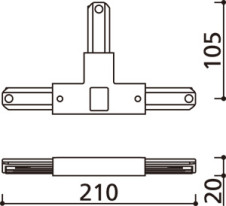 器具寸法図 | ODELIC オーデリック レール・関連商品 LD0236T | 照明器具の通信販売ライトスタイル