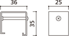 器具寸法図 | ODELIC オーデリック レール・関連商品 LD0284T | 照明器具の通信販売ライトスタイル