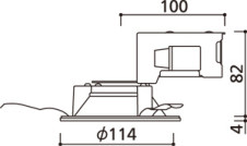 器具寸法図 | ODELIC オーデリック バスルームライト OD361201R | 照明器具の通信販売ライトスタイル