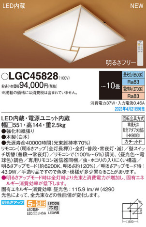 Panasonic 󥰥饤 LGC45828 ᥤ̿