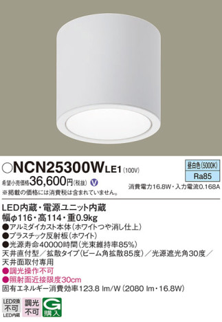 Panasonic 󥰥饤 NCN25300WLE1 ᥤ̿