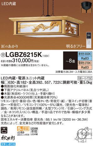 Panasonic ڥ LGBZ6215K ᥤ̿