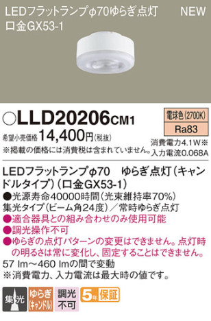 Panasonic  LLD20206CM1 ᥤ̿