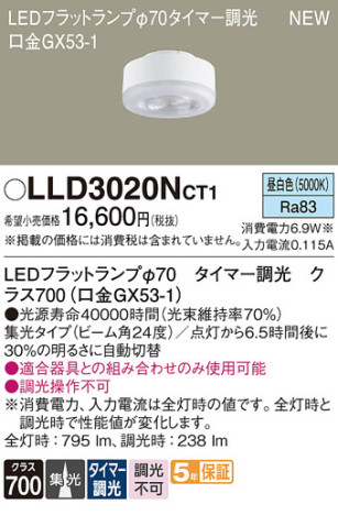 Panasonic  LLD3020NCT1 ᥤ̿
