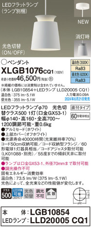 Panasonic ڥȥ饤 XLGB1076CQ1 ᥤ̿