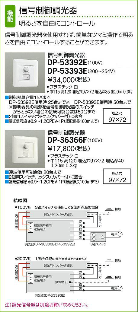 大光電機 信号制御調光器 DP-53393F 200V仕様 - 1