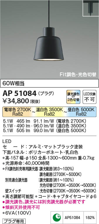 Koizumi コイズミ照明 ペンダントAP51084 | 商品紹介 | 照明器具の通信