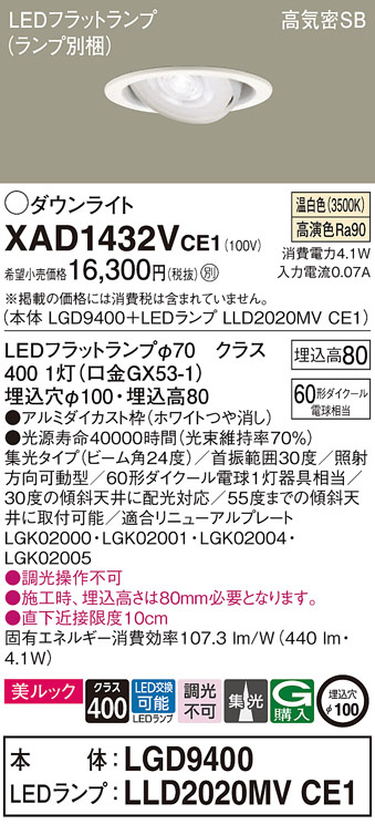 【未使用】Panasonic ダウンライト ４個セット Panasonic LEDダウンライト 4個 電源ユニットセット 未使用