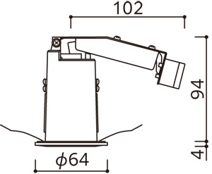 OD361369BR(オーデリック)ダウンライト50パイ ODELIC OD361369BR オーデリック ダウンライト 埋込穴Φ50 白熱灯