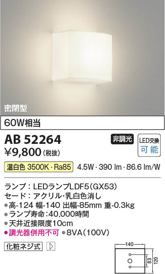 Koizumi コイズミ照明 LEDブラケット AB52264 | 商品紹介 | 照明