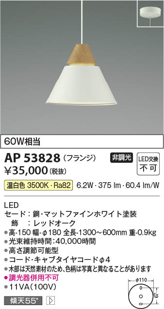 Koizumi コイズミ照明 LEDペンダント AP53828 | 商品紹介 | 照明