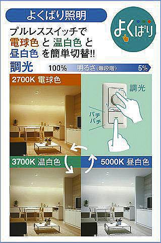 DAIKO 大光電機 色温度切替小型シーリング DCL-5585FWG | 商品紹介
